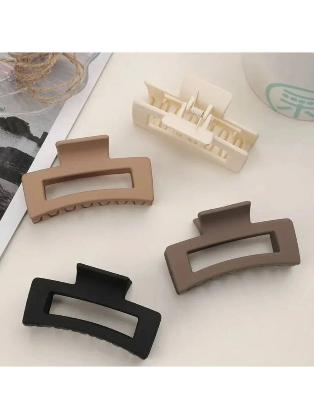 ($6) Rectangular Hair Clip Bundle